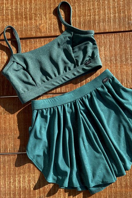 Spódnico-Spodenki ROSE Brokat Butelkowy