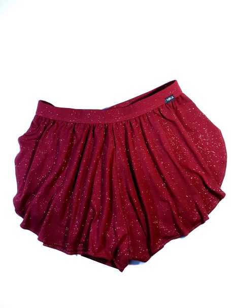 Spódnico-spodenki Rose brokat bordo L