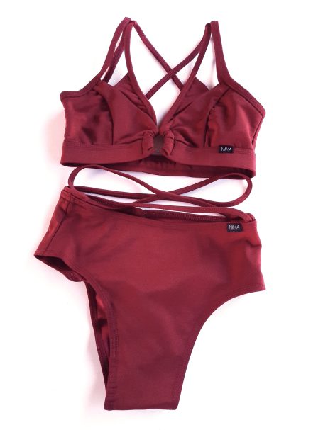 Komplet Zoya bordo XS