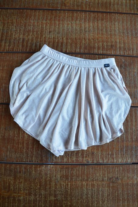 Spódnico-spodenki Rose brokat jasny beż S