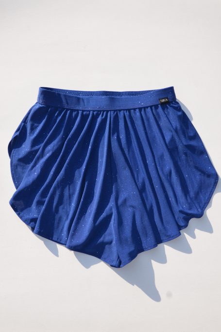 Spódnico-spodenki Rose brokat chabrowy S